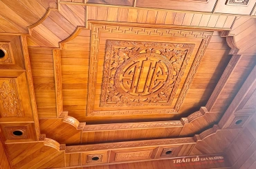 Trần gỗ phòng thờ - mã số: TPT-02